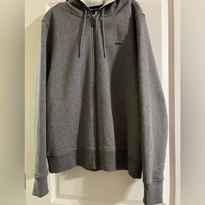 Gray mens zip up hoodie in GUC